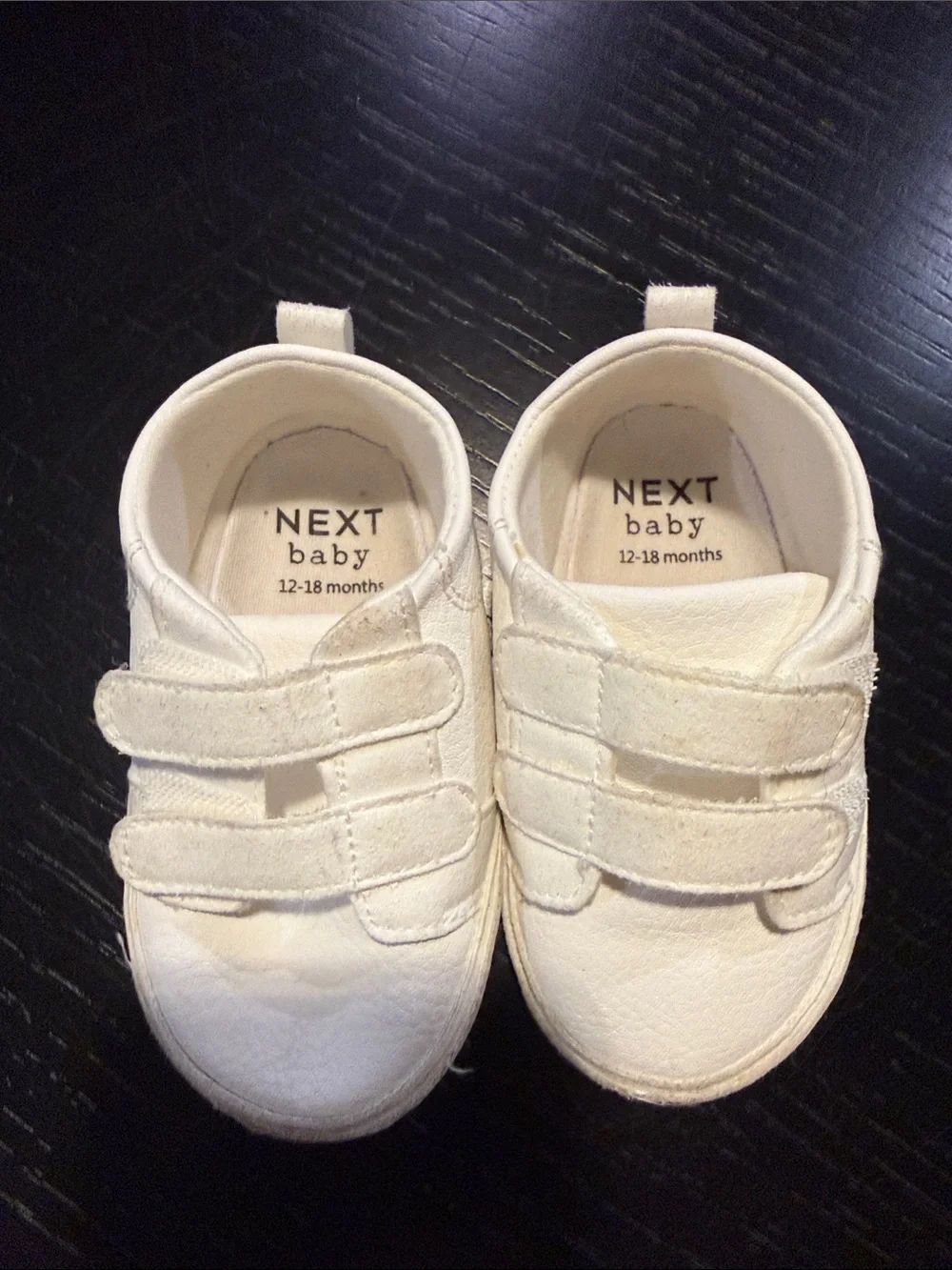 White Baby Velcro Sneaker Shoes